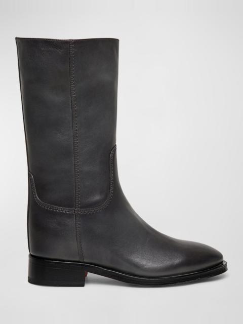 Fleeces Leather Mid Boots