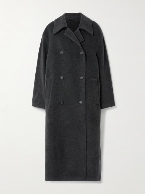 Shield Oversized Double-breasted Wool-blend Coat