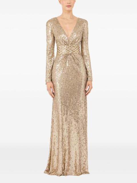 June sequin embellished maxi dress