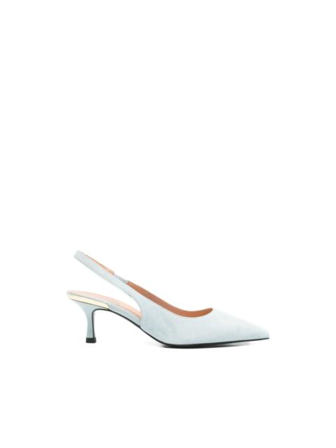 slingback leather pumps