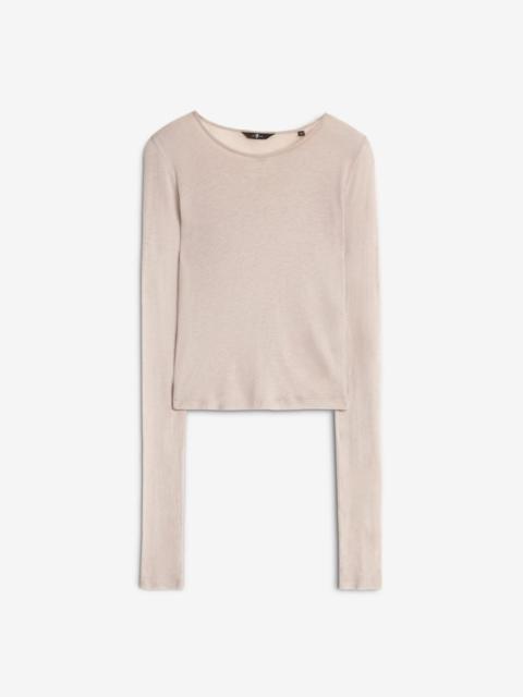 Long Sleeve Crew in Plum