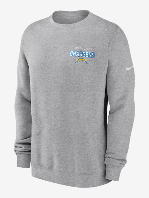 Los Angeles Chargers Draw Block Club Men's Nike NFL Pullover Crew