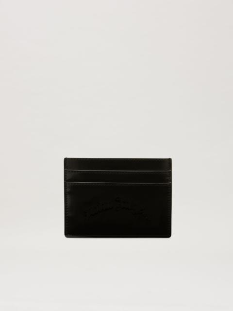 Curved logo card holder