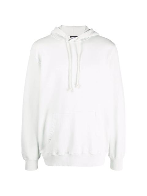 embroidered motif hoodie