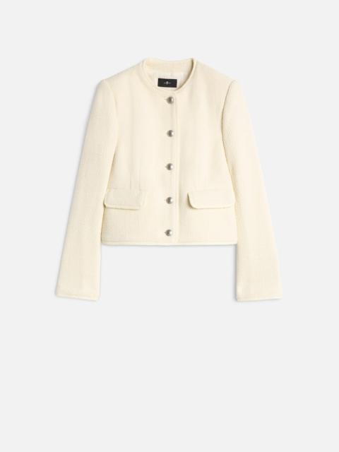 Boucle Jacket in Ivory