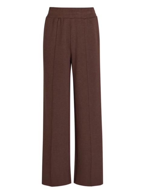 paneled wide trousers