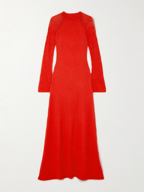 Cumbre Open-back Cotton Maxi Dress