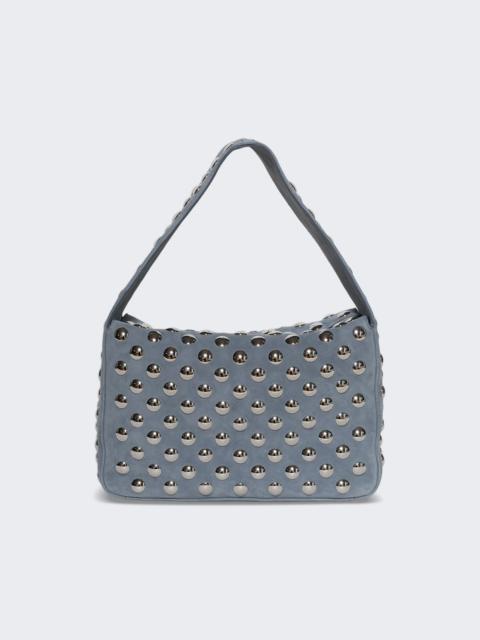 Elena Shoulder Bag With Silver Studs Lead