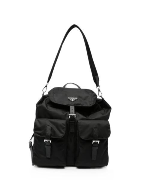 Prada Re-Nylon Logo-plaque Backpack