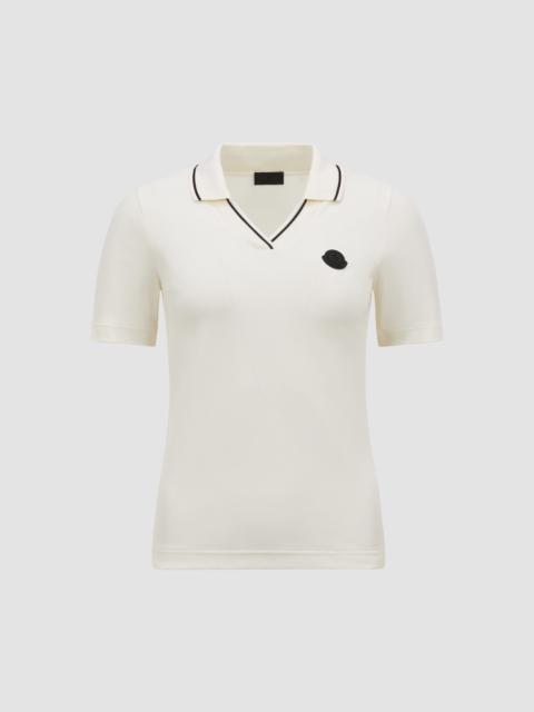 Logo Patch Cotton Piquet Polo Shirt