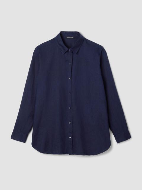 Organic Handkerchief Linen Classic Collar Shirt