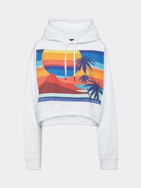 SUMMER LOVERS ONION CROPPED FIT HOODIE