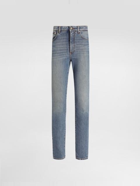 5-pocket stretch denim trousers
