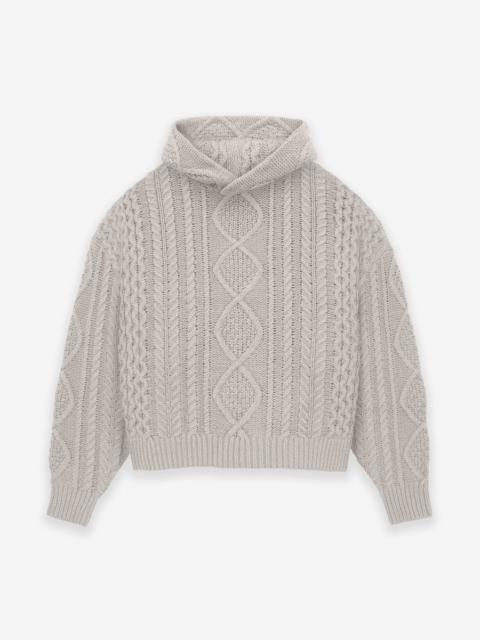 Cable Knit Hoodie