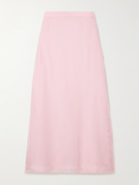 Linnie Silk-organza Maxi Skirt