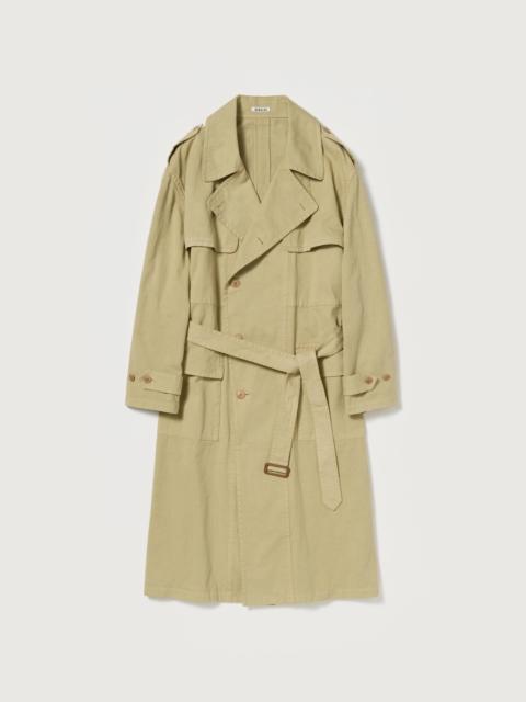 GARMENT-DYED TEXTURED CHINO COAT