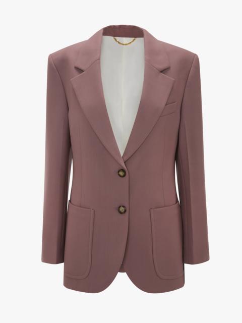 Patch Pocket Jacket In Mauve