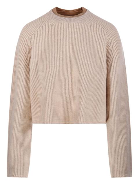 ribbed-knit jumper