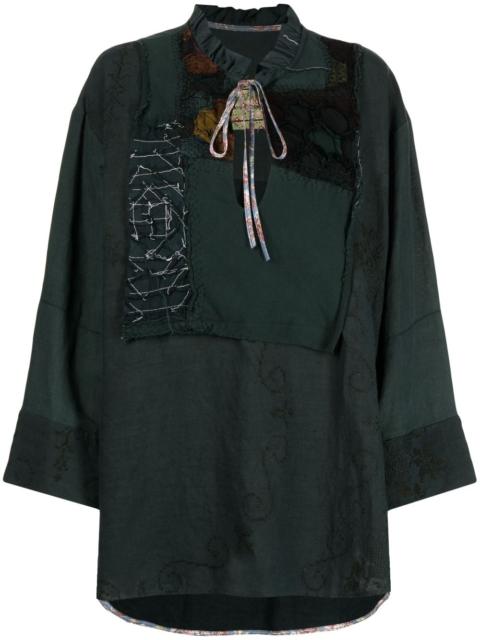 long-sleeve cotton tunic
