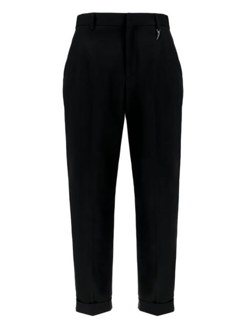 cuffed cotton trousers