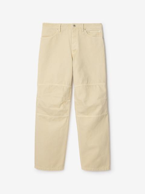 Cotton Canvas Workwear Trousers