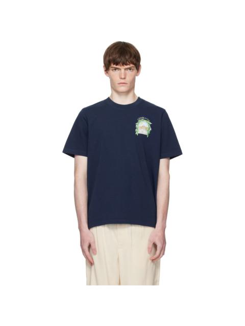 Navy L'Arche De Tennis Short-Sleeve T-Shirt