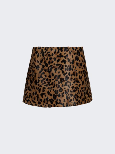 Printed Skirt Brun Sepia