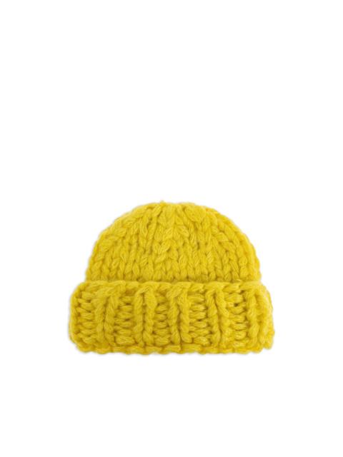 knitted beanie hat