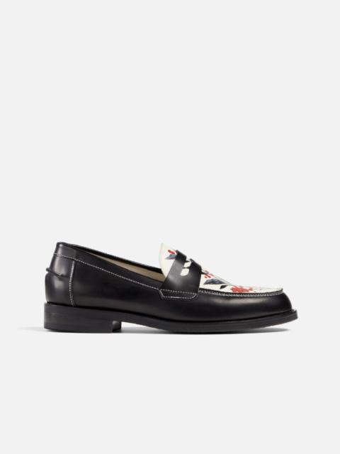Wilde Hand-Painted Berry Penny Loafer - Women's