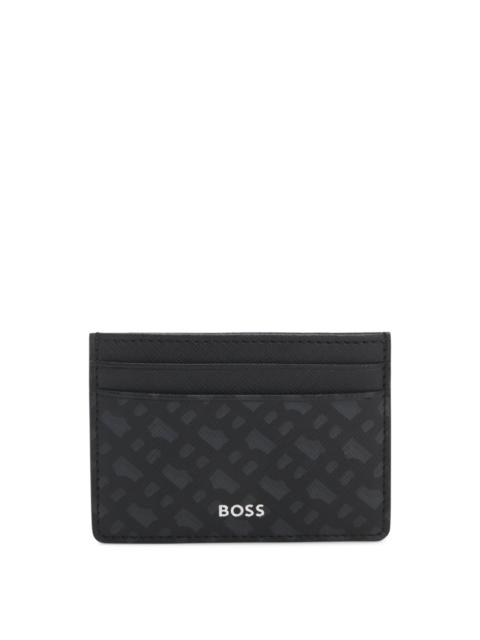 MONOGRAM CARD HOLDER WITH FOIL-EMBOSSED LOGO