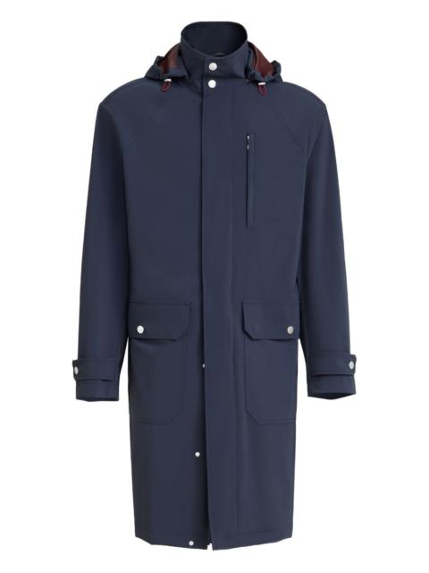 detachable-hood parka coat