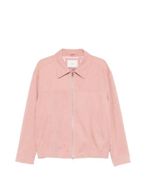 zipped bomber jacket