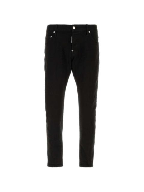 button stretch slim jeans