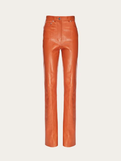 Nappa five pocket trouser