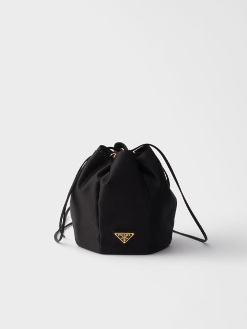 Satin mini bucket bag