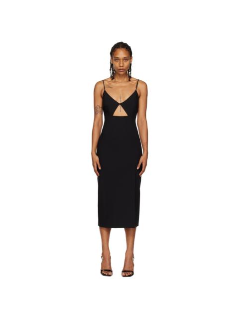 Black Cutout Midi Dress