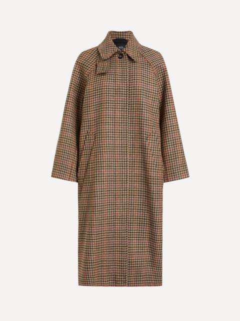 Tartan Raglan Sleeve Coat