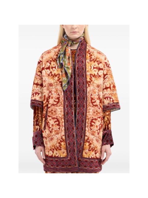 geometric-pattern silk scarf