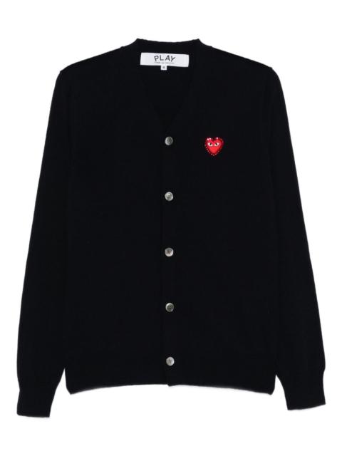 logo-patch cardigan