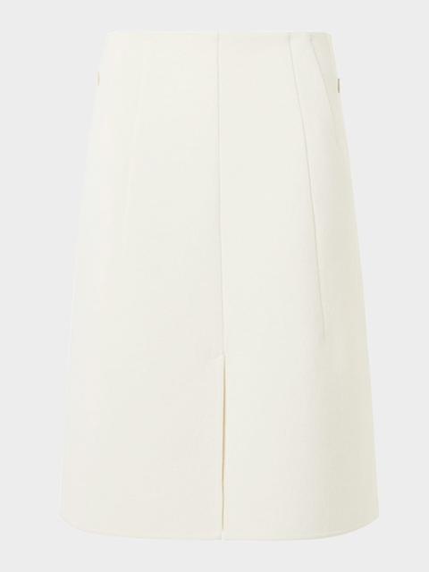 Double-Face Cotton Knee-Length Skirt