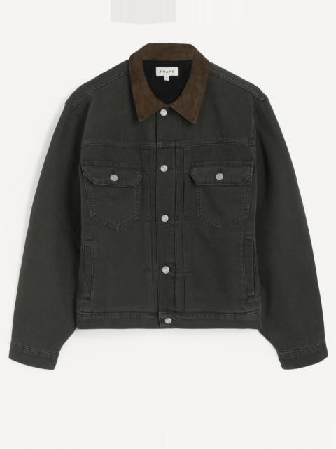 Suede Collar Trucker Jacket