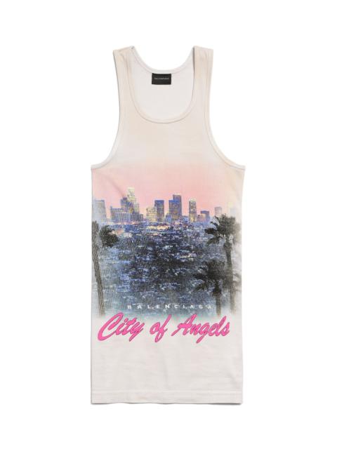 Women's City Of Angels Tank Top in Dirty White