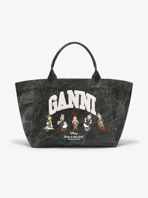 GANNI X DISNEY DAISY DUCK BLEACHED XXL TOTE