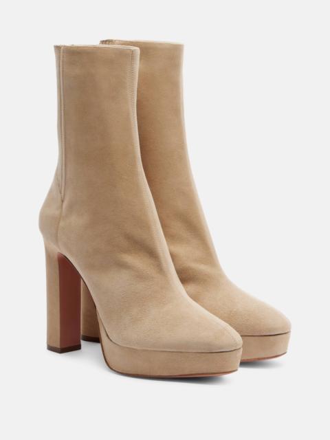 Martine 110 suede platform ankle boots