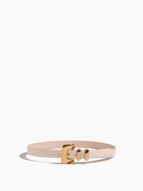 Tetra Belt in Ivory/Gold