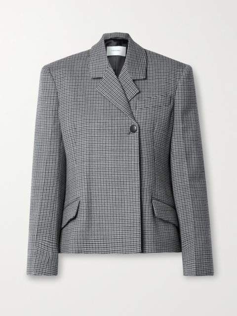 Houndstooth Wool Blazer