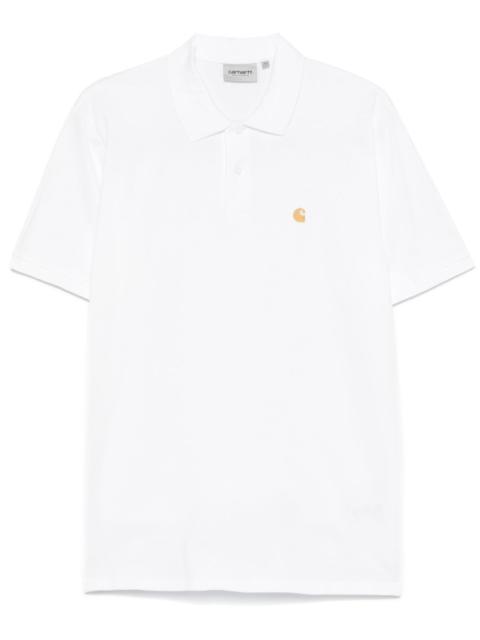 logo-embroidered polo shirt