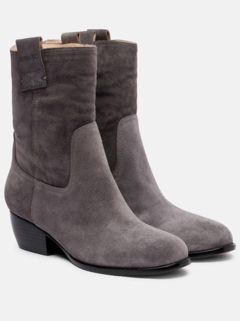 Suede ankle boots