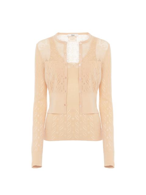 TWIN SET IN COTTON KNIT