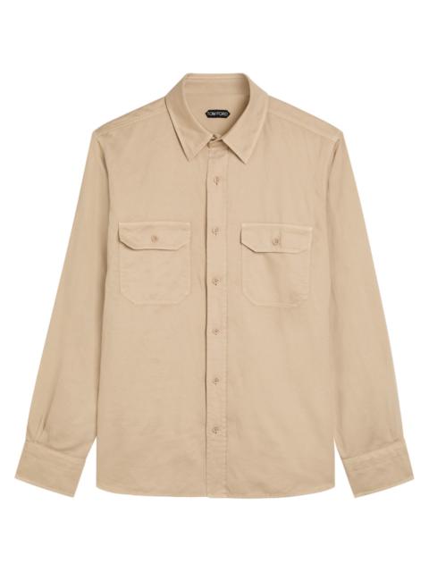 Tom Ford Cotton and Linen-blend Shirt